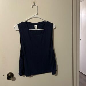 PINK Victoria's Secret Blue Muscle Tee